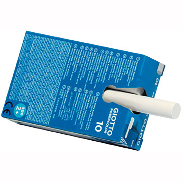 TIZA GIOTTO BLANCA X10 ROBERCOLOR