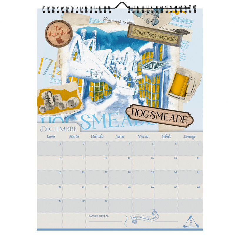 CALENDARIO MOOVING 35X25 HARRY POTTER