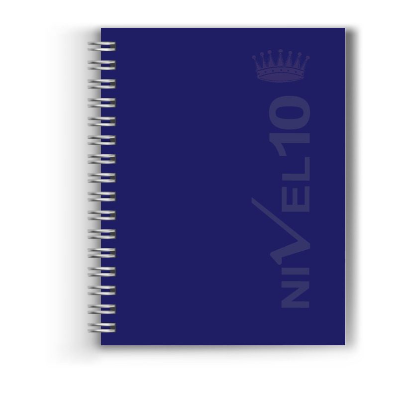 AGENDA NIVEL 10 TOP ESPIRALADA ORIGINAL C/ELASTICO