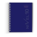 AGENDA NIVEL 10 TOP ESPIRALADA ORIGINAL C/ELASTICO