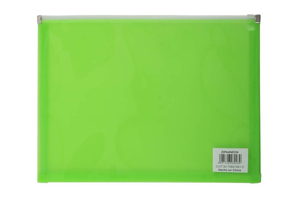 SOBRE LAMA CI.ZIP PVC A4 NEON X 12