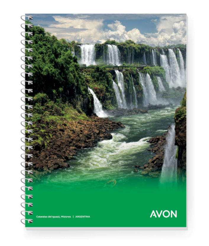 CUADERNO AVON C/ESPIRAL 22X29 84H CUADRICULADO