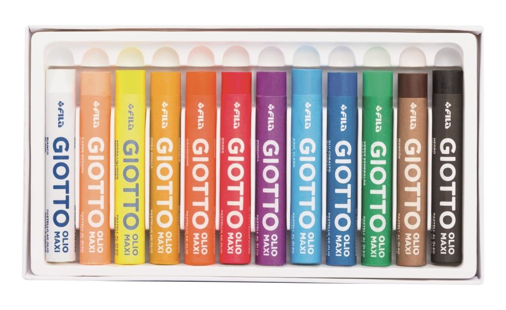 CRAYONES GIOTTO AL OLEO 12 COLORES