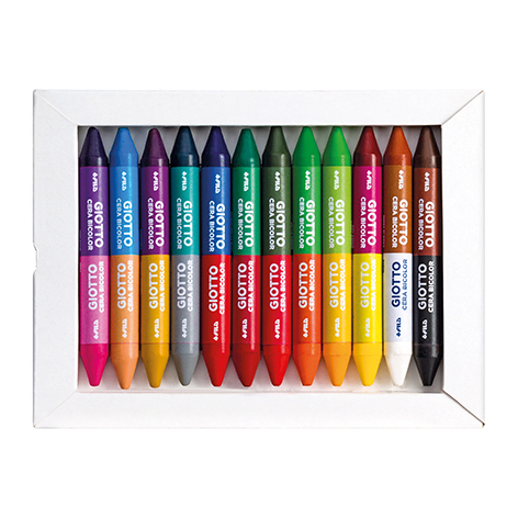 CRAYONES GIOTTO CERA BICOLOR X 12