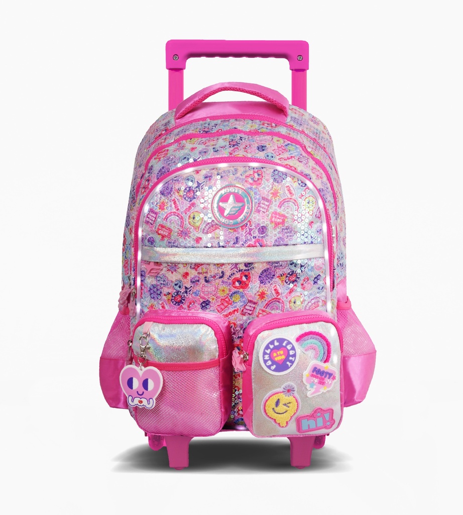 MOCHILA FOOTY C/CARRO 18'' MAGIC PATCH C/LUZ
