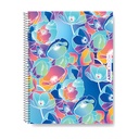 CUADERNO ARTE BLOOM 22X29.7 80H CUADRICULADO TAPA SEMI RIGIDA