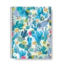 CUADERNO ARTE NINFA 22X29.7 80H CUADRICULADO TAPA SEMI RIGIDA