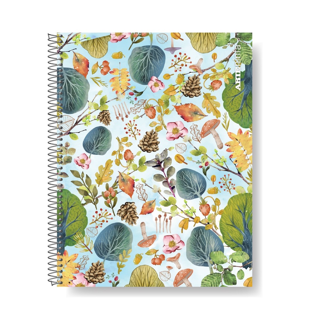 CUADERNO ARTE NINFA 22X29.7 80H CUADRICULADO TAPA SEMI RIGIDA