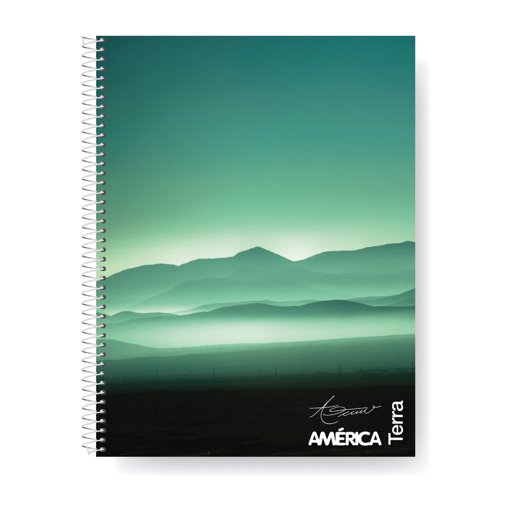CUADERNO AMERICA TERRA 22X29.5 X80H CUADRICULADO