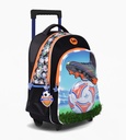 MOCHILA FOOTY C/CARRO 18'' CHAMPIOS LEAGUE C/LUZ