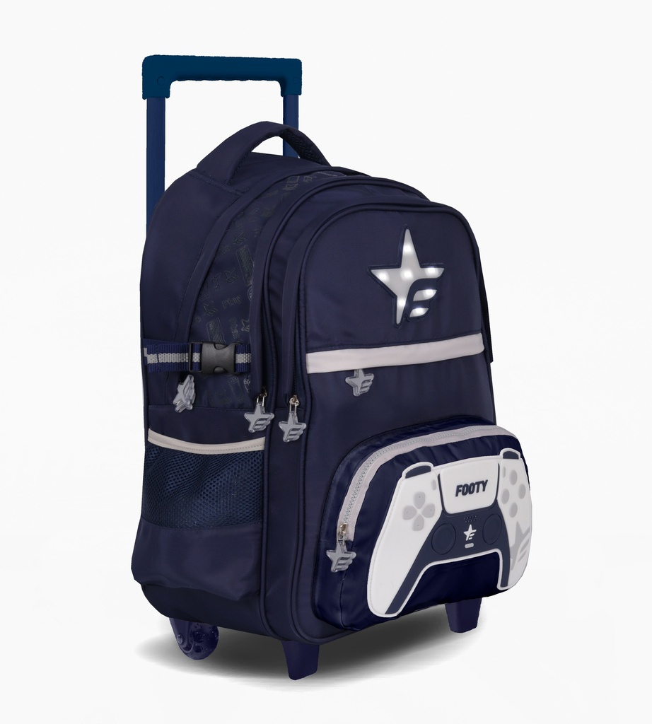 MOCHILA FOOTY C/CARRO 18'' JOYSTICK  C/LUZ