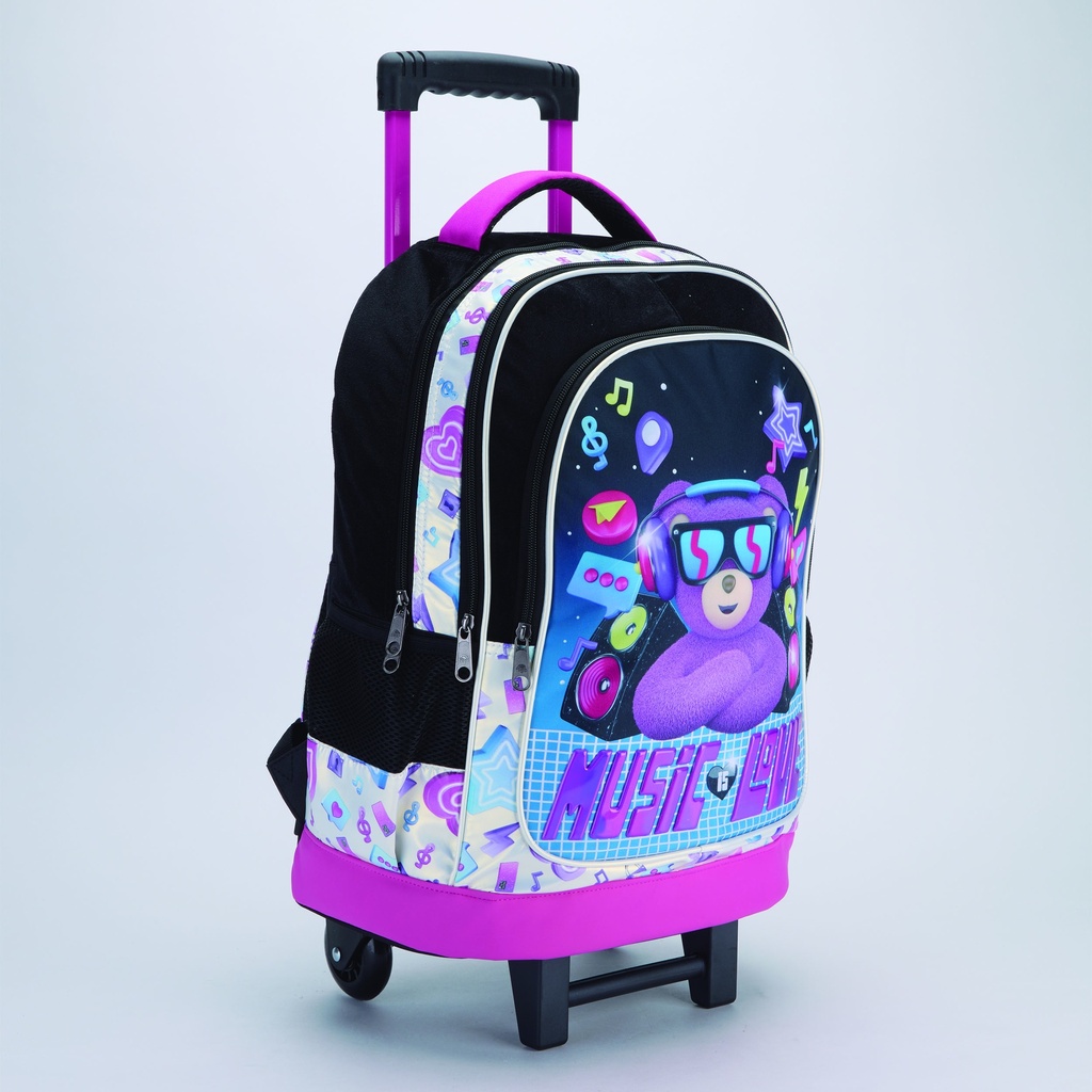 MOCHILA FILGO C/CARRO 18'' 3D OSITO