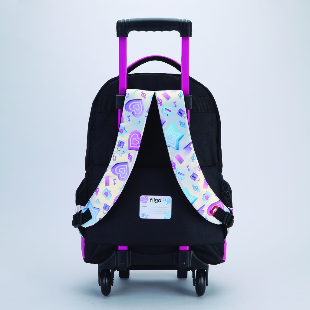 MOCHILA FILGO C/CARRO 18'' 3D OSITO