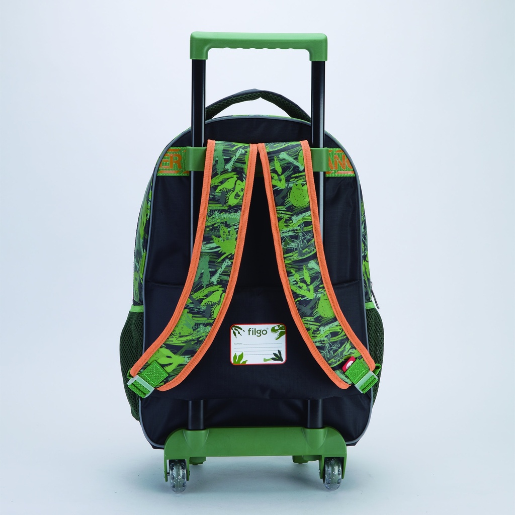 MOCHILA FILGO C/CARRO 18'' DINOSAURIO