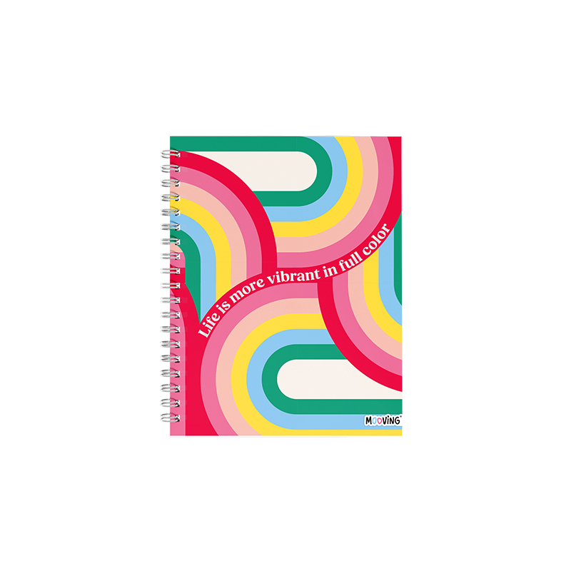 CUADERNO MOOVING 16X21 T/D C/ESP 80H RAINBOW