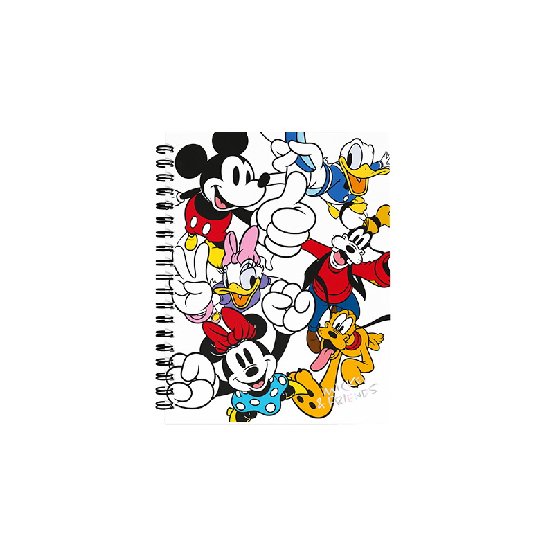 CUADERNO MOOVING 16X21 T/D C/ESP 80H MICKEY Y FRIENDS
