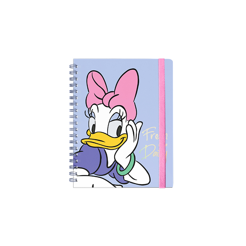 LIBRETA MOOVING A5 C/ELASTICO RAYADA DAISY