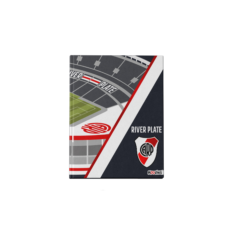 CUADERNO MOOVING 16X21 T/D 48H RIVER PLATE