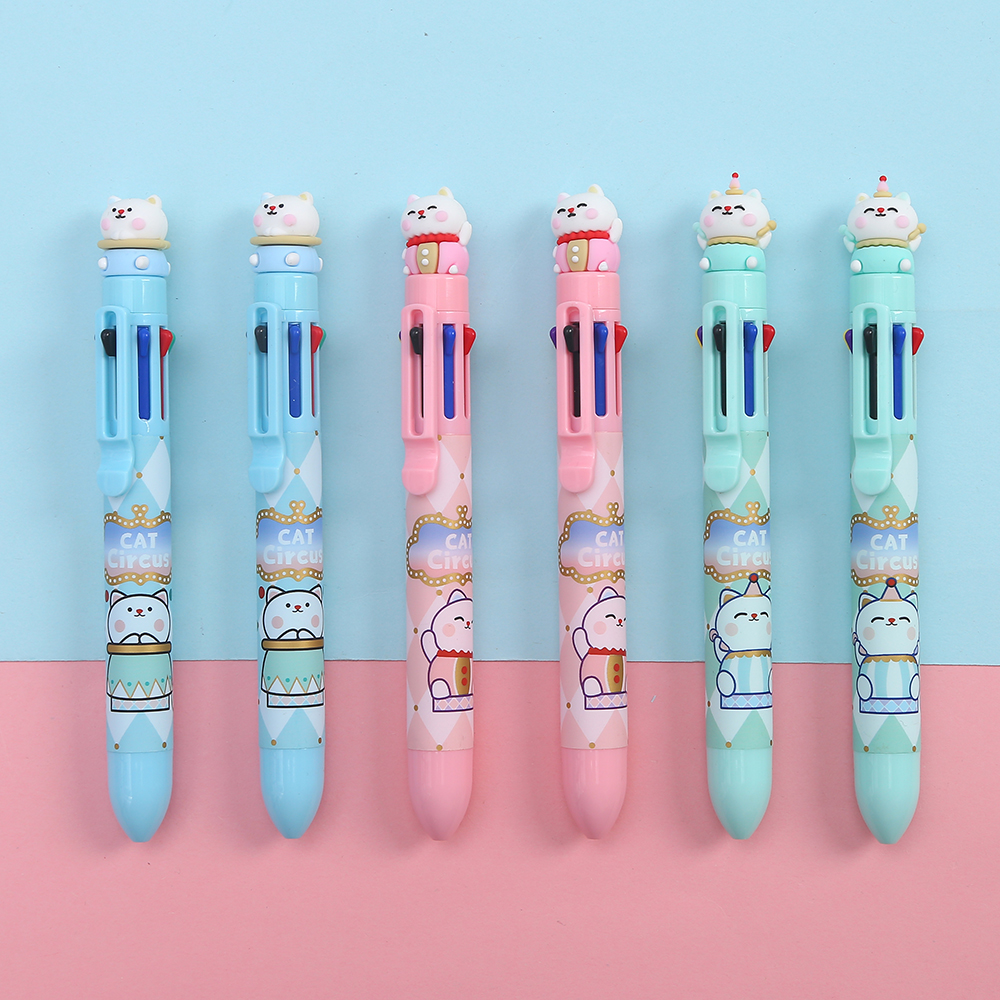 BOLIGRAFO WERO OCHO COLORES CAT CIRCUS X1