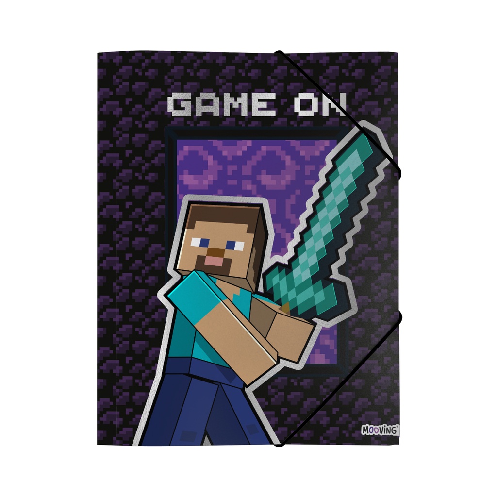 CARPETA 3 SOLAPAS OFICIO MOOVING MINECRAFT