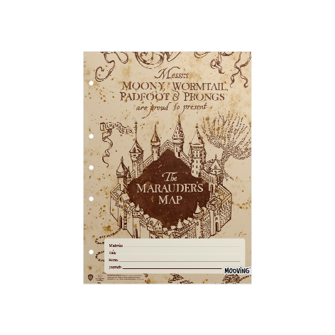 CUADERNO MOOVING 16X21 T/F 48H HARRY POTTER