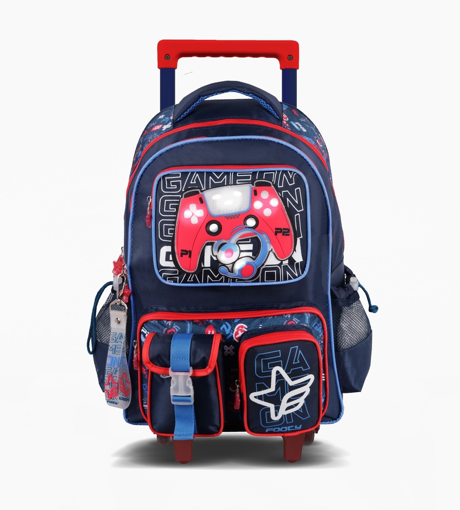 MOCHILA FOOTY C/CARRO 18'' GAME ON C/LUZ