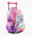 MOCHILA FOOTY C/CARRO 18'' RAINBOW POP IT C/LUZ