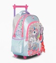 MOCHILA FOOTY C/CARRO 18'' UNICORN WINGS C/LUZ