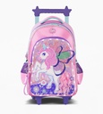 MOCHILA FOOTY C/CARRO 18'' UNICORN WINGS C/LUZ