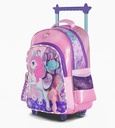 MOCHILA FOOTY C/CARRO 18'' UNICORN WINGS C/LUZ