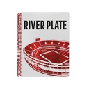CUADERNO MOOVING A4 UNIVERSITARIO 80H RIVER PLATE RAYA