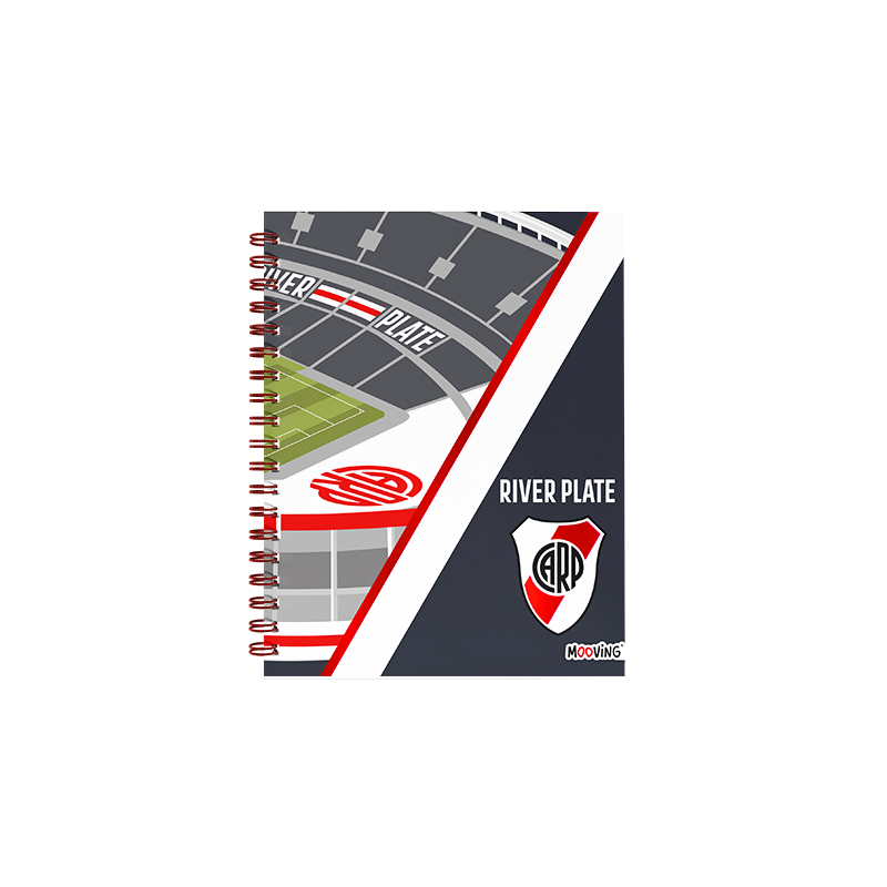 CUADERNO MOOVING 16X21 T/D C/ESP 80H RIVER PLATE