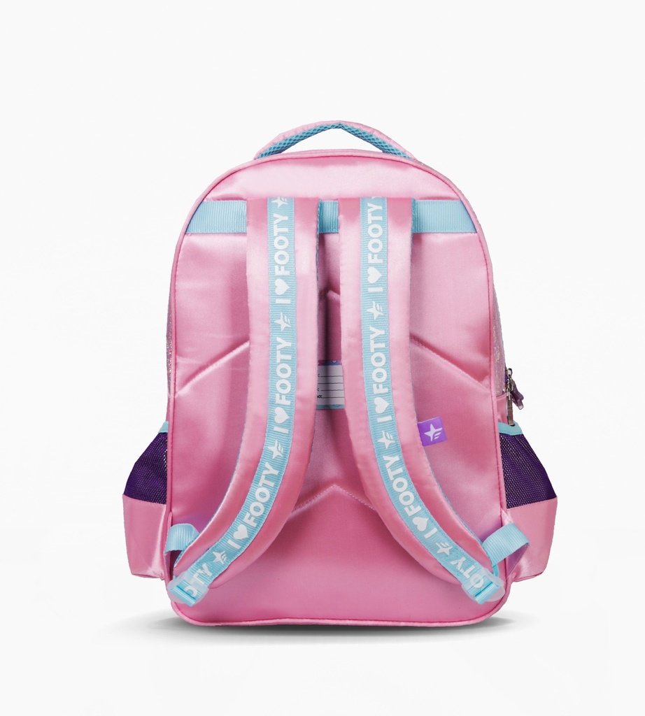 MOCHILA FOOTY ESPALDA 18" CON LUZ LED UNICORN WINGS