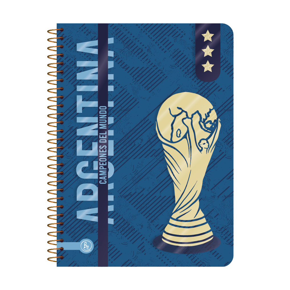 CUADERNO RY 1089 15X21 ANILLADO SEMI FLEX ARGENTINA 80H RY