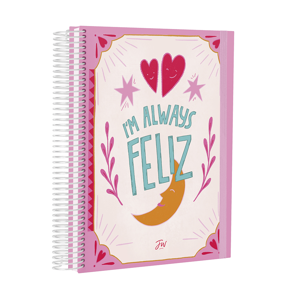 CUADERNO FW 16X21 96 HOJAS HAPPY