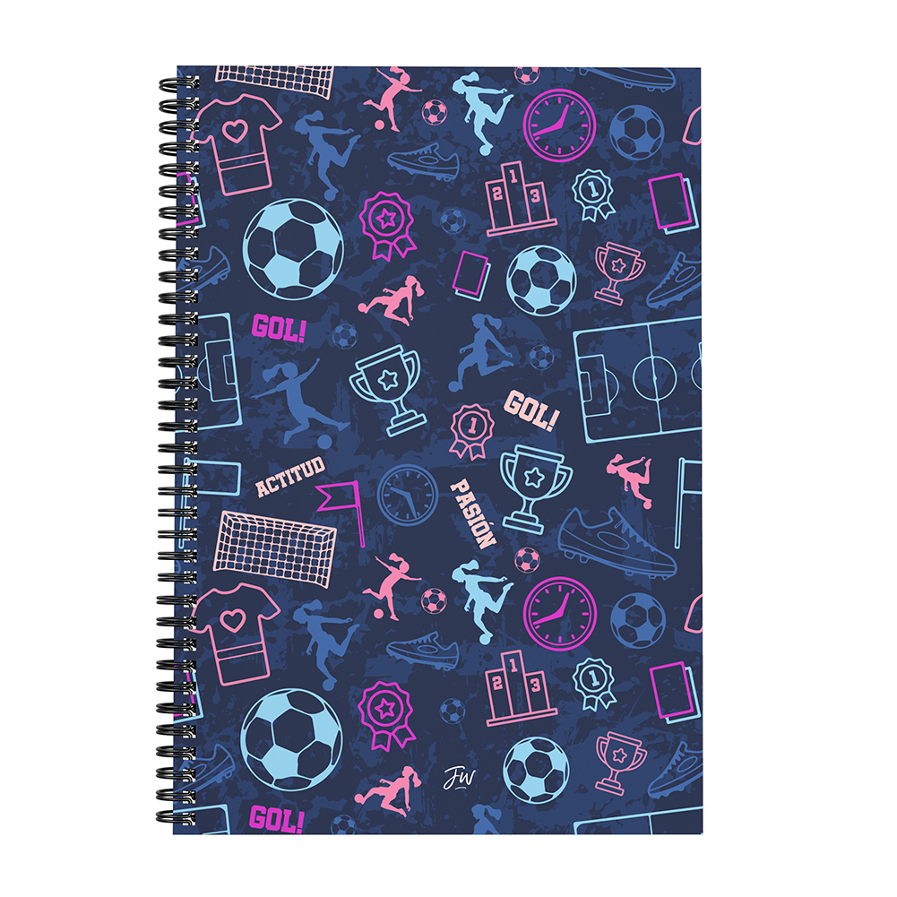 CUADERNO FW A4 SEMIRIGIDO 80 HOJAS PASION