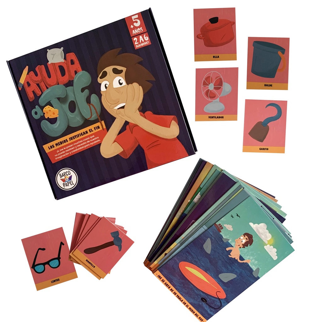 JUEGO DE MESA BARCO DE PAPEL AYUDA A JOE