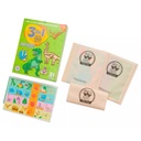 JUEGO DE MESA BARCO DE PAPEL 3 EN 1 DINOSAURIOS