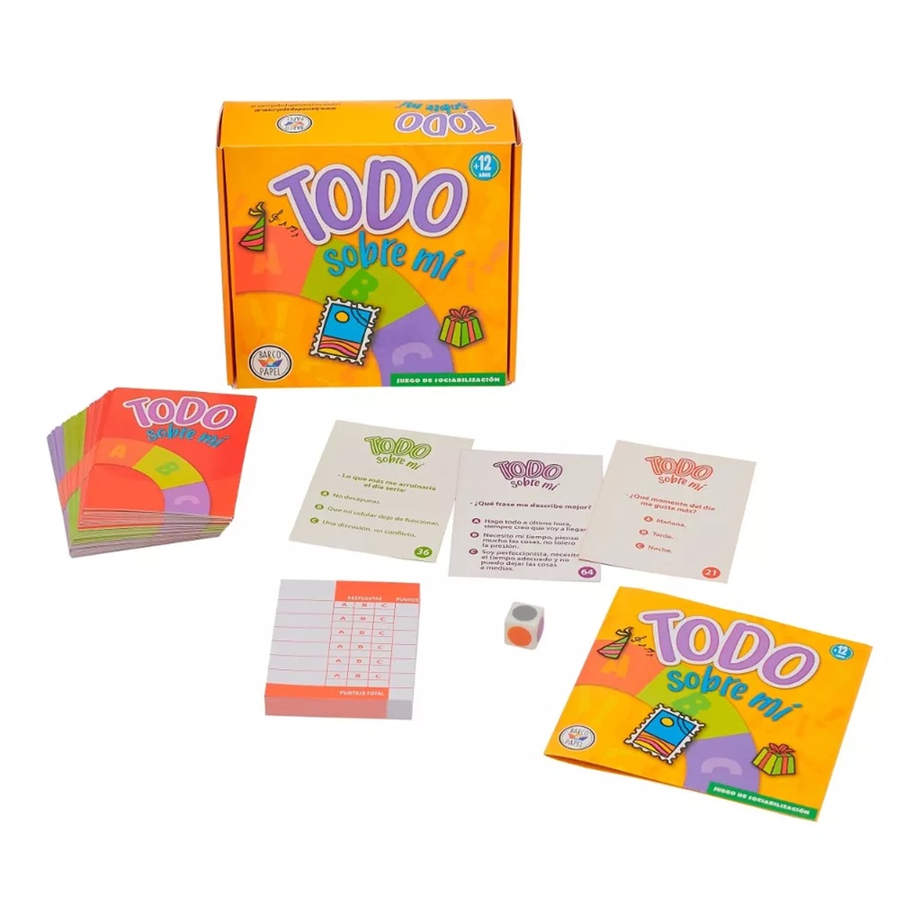 JUEGO DE MESA BARCO DE PAPEL TODO SOBRE MI