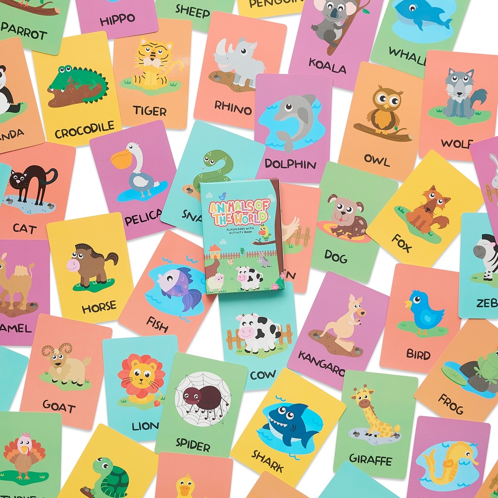 JUEGO DE CARTAS BARCO DE PAPEL ANIMALS OF THE WORLD