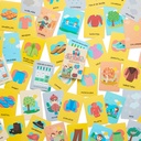 JUEGO DE CARTAS BARCO DE PAPEL LAS ESTACIONES, EL CLIMA Y LA ROPA