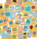 JUEGO DE CARTAS BARCO DE PAPEL SEASONS, WEATHER AND CLOTHES