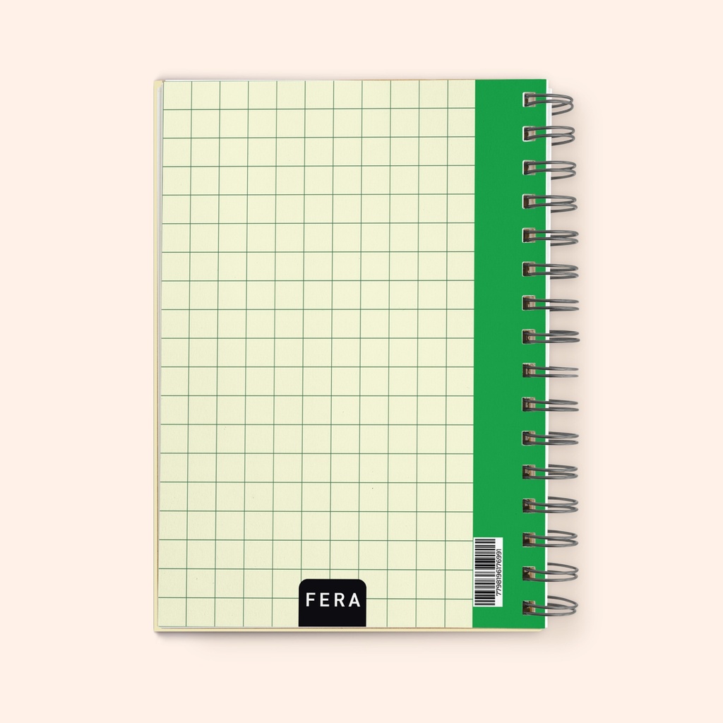 CUADERNO FERA 16X21 ANILLADO COSAS 96H LISO
