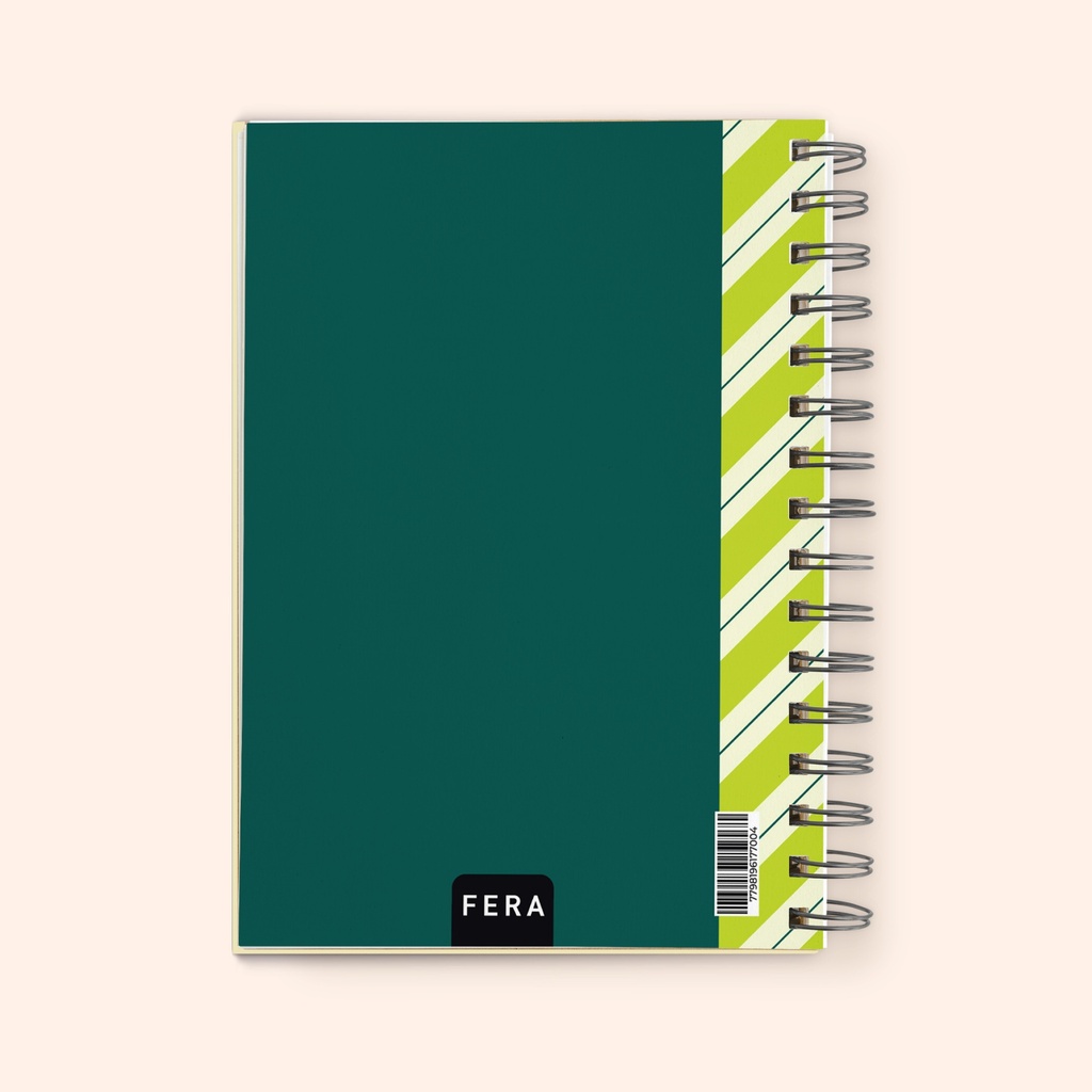 CUADERNO FERA 16X21 ANILLADO NOTAS 96H LISO