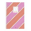 CUADERNO FW A4 SEMIRIGIDO 80 HOJAS PINK