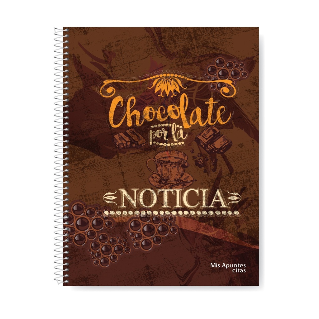 CUADERNO MIS APUNTES JOIN US CON ESPIRAL 22X29 80H RAYADO
