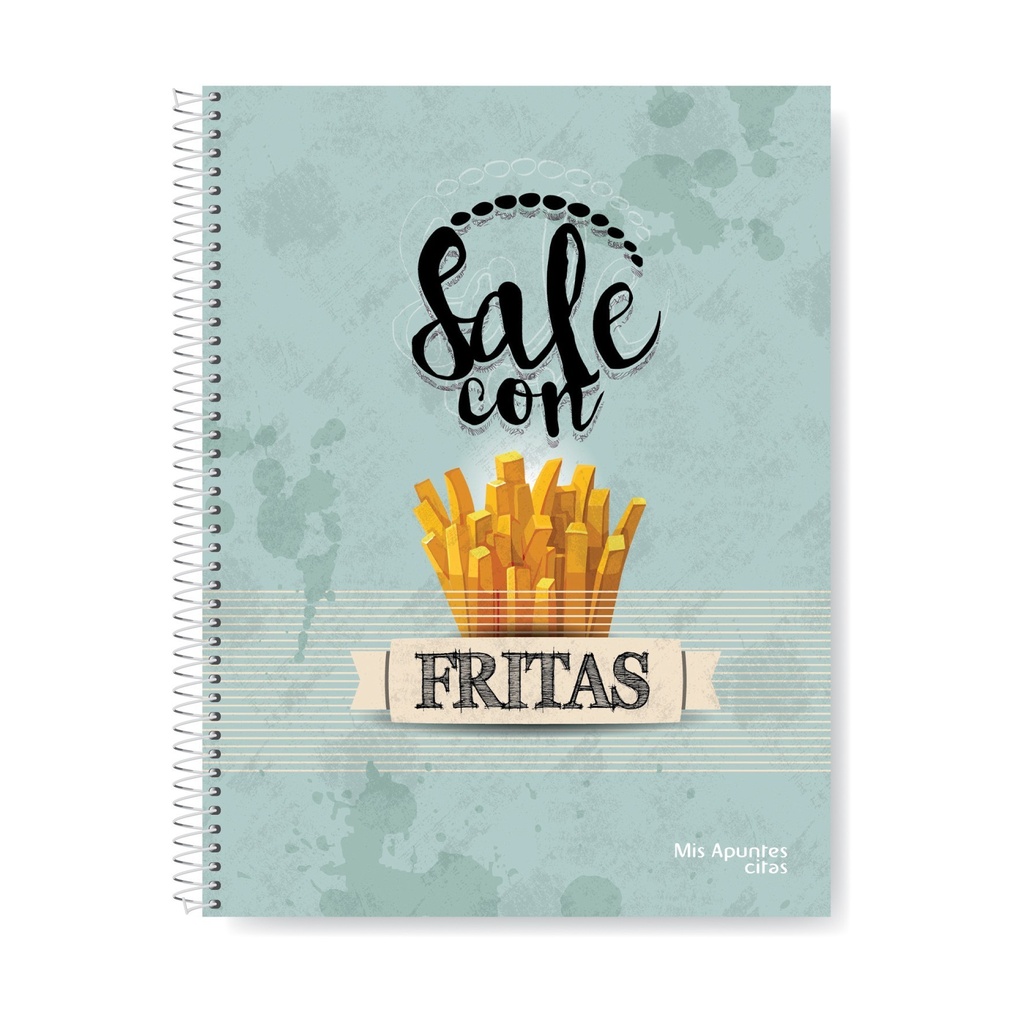 CUADERNO MIS APUNTES JOIN US CON ESPIRAL 22X29 80H RAYADO