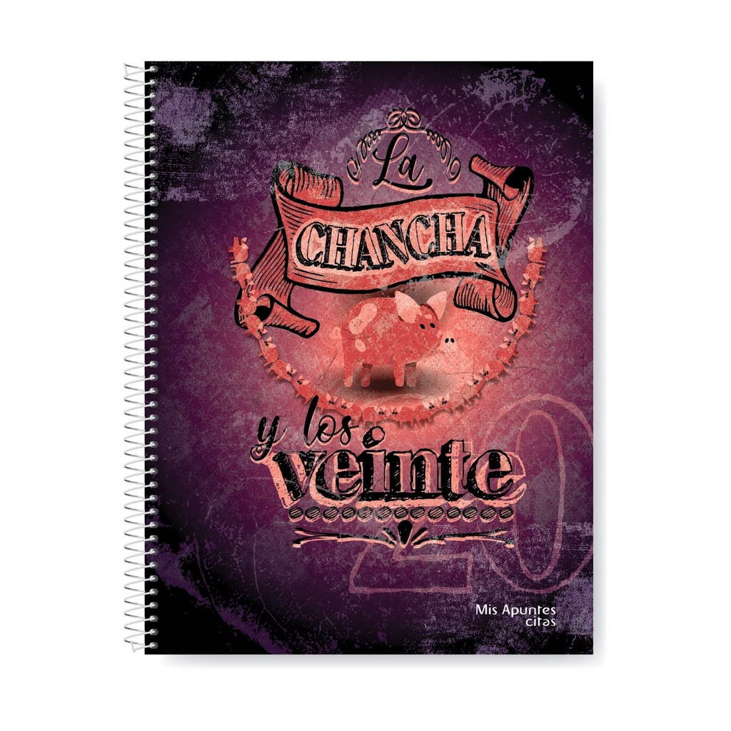 CUADERNO MIS APUNTES JOIN US CON ESPIRAL 22X29 80H CUADRICULADO
