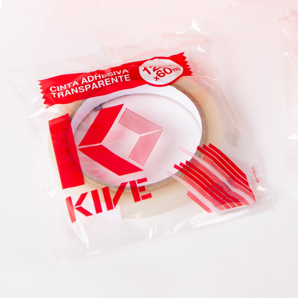 CINTA KIVE TRANSPARENTE 12MMX60MT