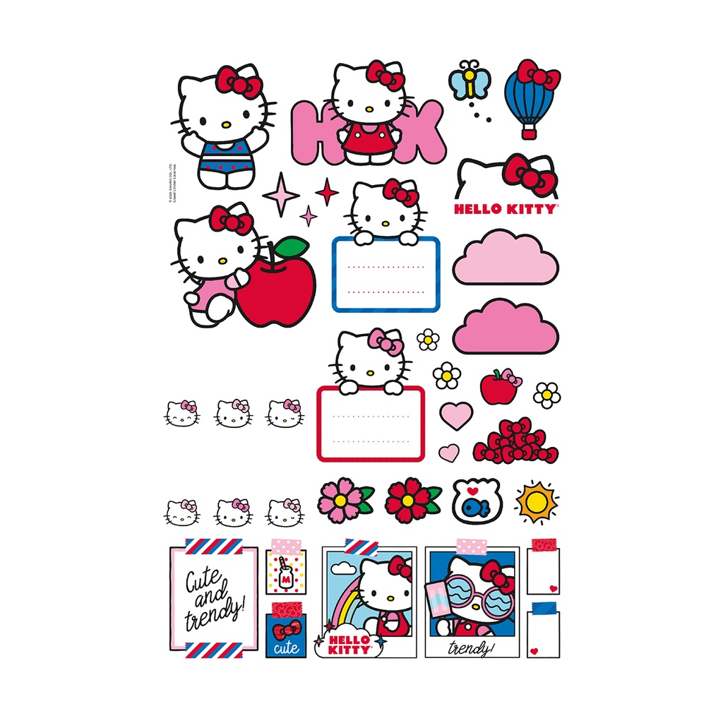 CUADERNO MOOVING LOOP HELLO KITTY A5 CON DISCOS